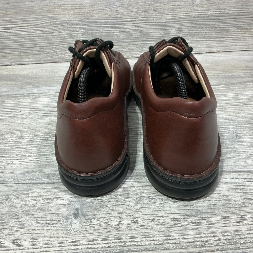 Finn Comfort German Leather Comfort Shoes Sneakers Brown Mens Size 11.5 W Wide